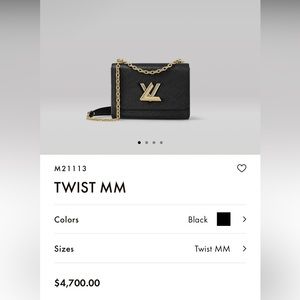 louis vuitton twist mm bag